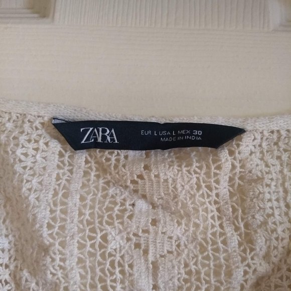 Zara NWOT short sleeve crochet lace crop top 🎈HOST PICK🎈 - Picture 6 of 10